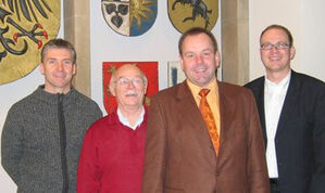 Stadträte Pfeifer, Tabler, Burkhardt und Scheffler