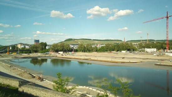 Der Karlsee wird zuerst befüllt